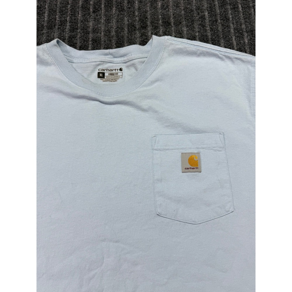 Carhartt Pocket T-Shirt Mens XL Loose Fit Graphic Back Streetwear Gorpcore - Picture 2 of 6